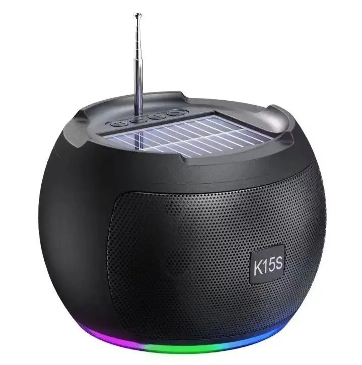 K15S PORTABLE SOLAR Bluetooth SPEAKER – SOLAR CHARGING, RGB LIGHTS & MULTI-MODE PLAYBACK