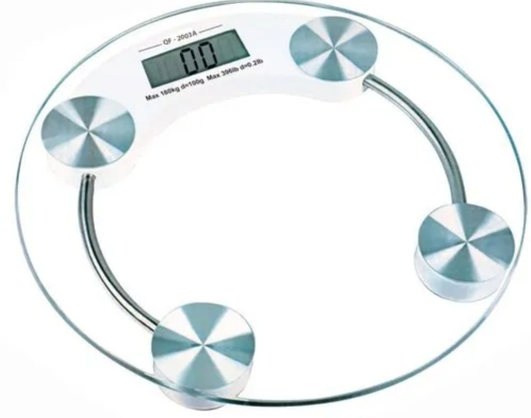 Digital Glass Bathroom Scale – 180kg High-Precision LCD Personal Weighing Scale